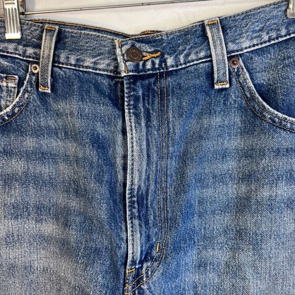 Levis High Waisted Mom Shorts Denim Jean Shorts Size 32 Non Destructed Everyday - Picture 5 of 10